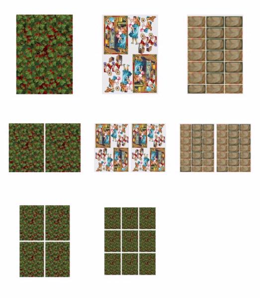 Traditional Santa Set 06 - 8 x A4 Pages to DOWNLOAD