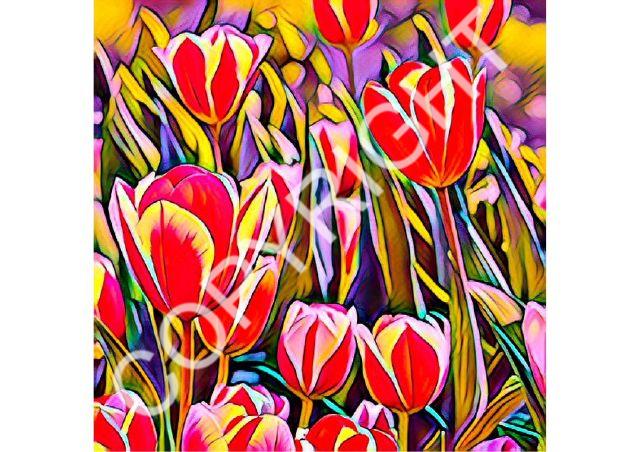 Tulip Scenes Set 05 - 32 Stunning Pages in 6 sizes to download