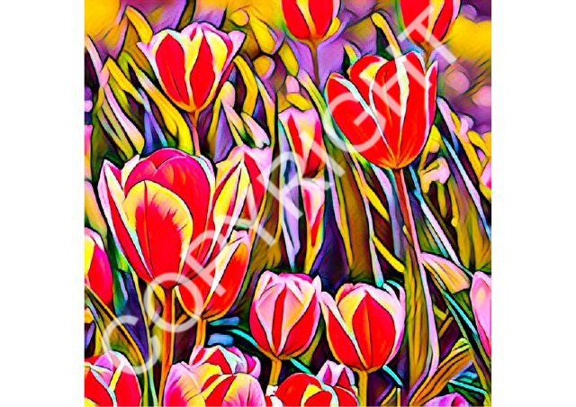 Tulip Scenes Set 05 - 32 Stunning Pages in 6 sizes to download