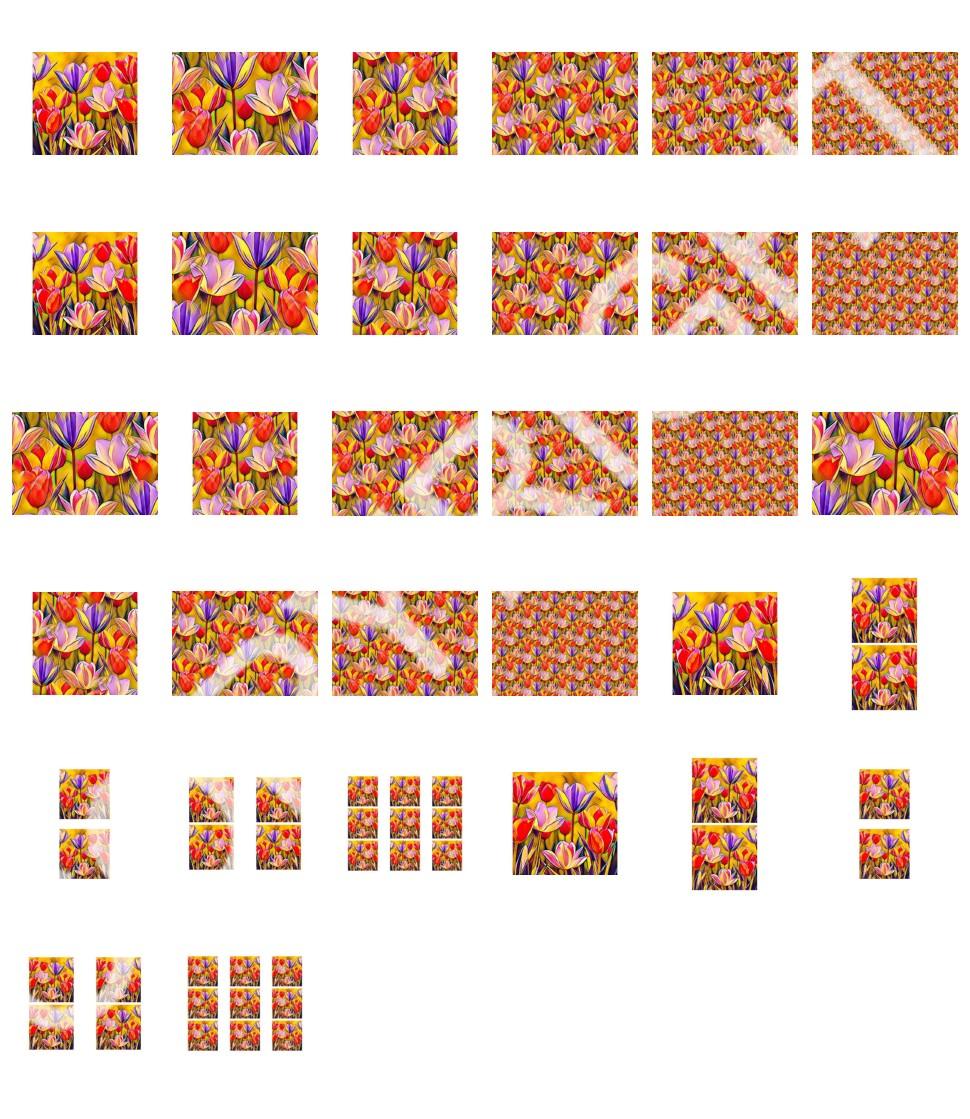 Tulip Scenes Set 08 - 32 Stunning Pages in 6 sizes to download