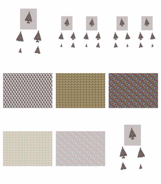 Christmas Jewel Decoupage Design 07 - 10 x A4 Page to DOWNLOAD