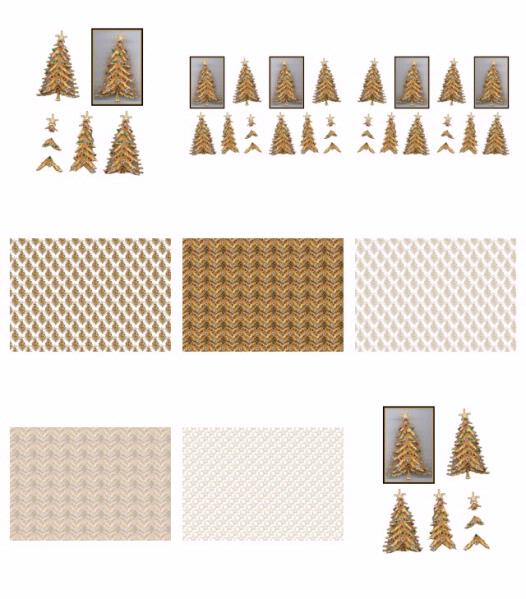 Christmas Jewel Decoupage Design 05 - 9 x A4 Page to DOWNLOAD