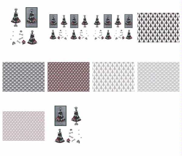 Christmas Jewel Decoupage Design 08 - 10 x A4 Page to DOWNLOAD