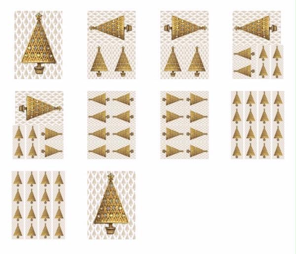 Christmas Jewel Topper Design 07 - 10 x A4 Page to DOWNLOAD