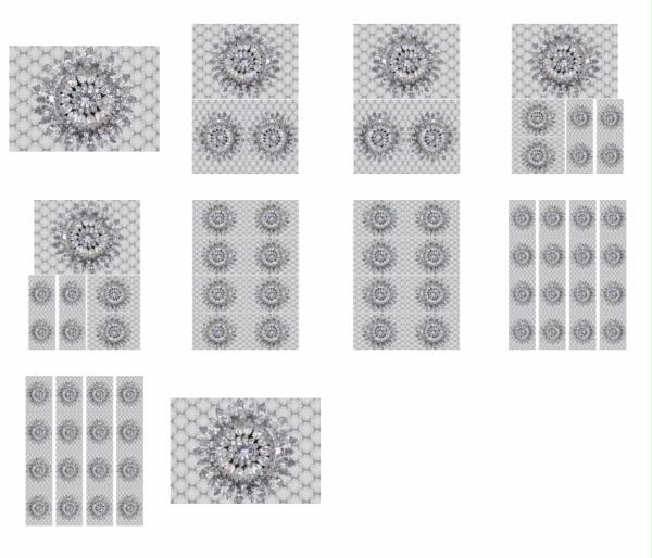 Christmas Jewel Topper Design 12 - 10 x A4 Page to DOWNLOAD