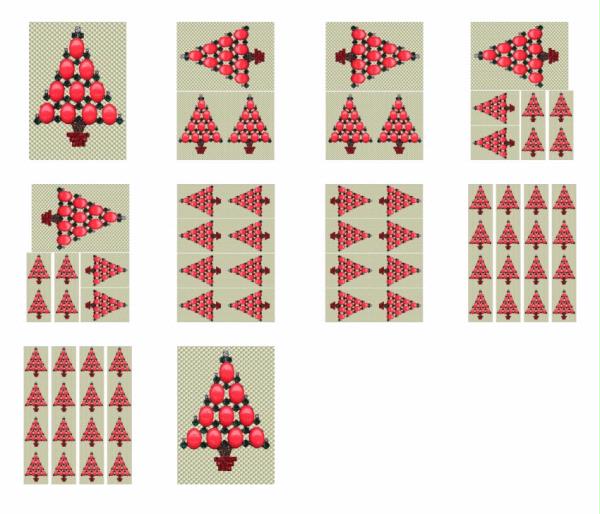 Christmas Jewel Topper Design 19 - 10 x A4 Page to DOWNLOAD
