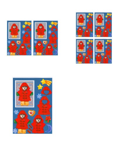 Christmas Quilties Decoupage Design 03 - 3 x A4 Page to DOWNLOAD