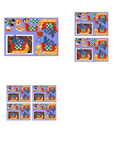 Christmas Quilties Decoupage Design 09 - 3 x A4 Page to DOWNLOAD