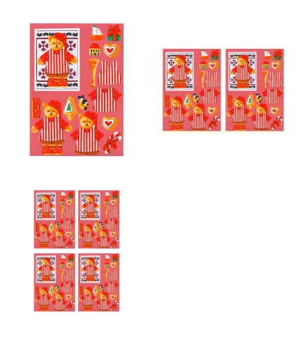 Christmas Quilties Decoupage Design 10 - 3 x A4 Page to DOWNLOAD
