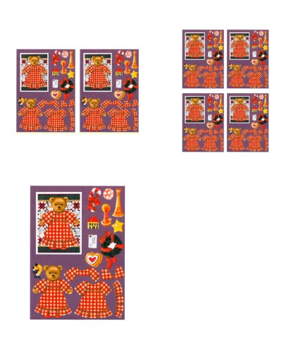 Christmas Quilties Decoupage Design 12 - 3 x A4 Page to DOWNLOAD