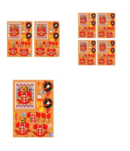 Christmas Quilties Decoupage Design 13 - 3 x A4 Page to DOWNLOAD