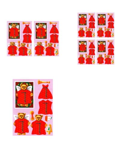 Christmas Quilties Decoupage Design 20 - 3 x A4 Page to DOWNLOAD