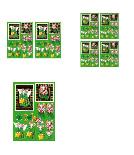 Christmas Quilties Decoupage Design 21 - 3 x A4 Page to DOWNLOAD