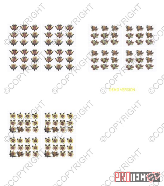 Amber Folk Art Collection Small Flower Set 3 x A4 Pages To Downlo