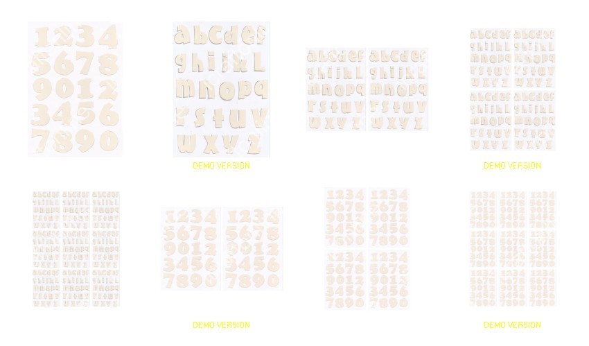 Pastel Peach Letters/Numbers - 8 x A4 Pages DOWNLOAD