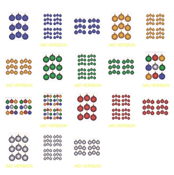 Christmas Baubles Complete Set - 18 x A4 Pages Download