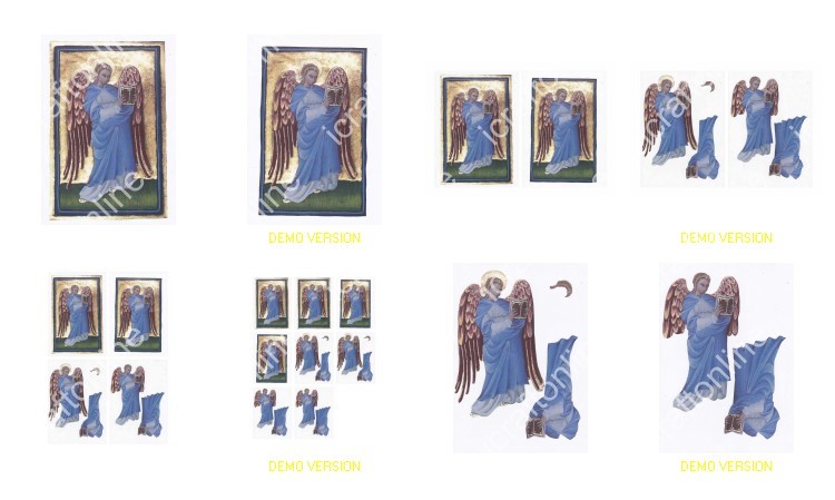 Blue Angel Decoupage - 8 x A4 Pages to Download