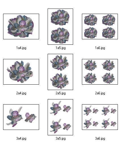 Flouncy Floppy Flowers Decoupage 01 - 9 x A4 Pages to DOWNLOAD