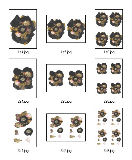 Flouncy Floppy Flowers Decoupage 03 - 9 x A4 Pages to DOWNLOAD