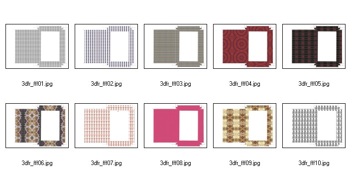Flouncy Floppy Flowers 3d Frame Cards - 10 A4 Pages DOWNLOAD