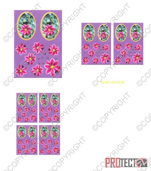 Oval Floral Fancy's 4 - 3 x A4 Pages to Download