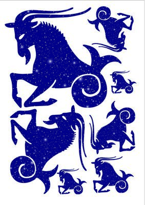 Capricorn - Blue Set - 8 x A4 Pages