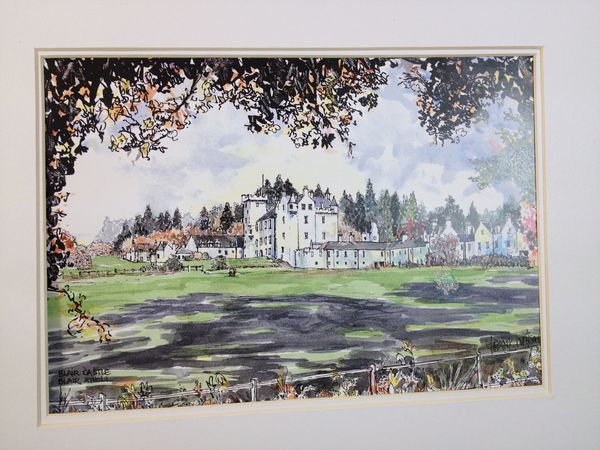 Frank Watson - Blair Castle, Blair Athol A3 Hand Finished Print