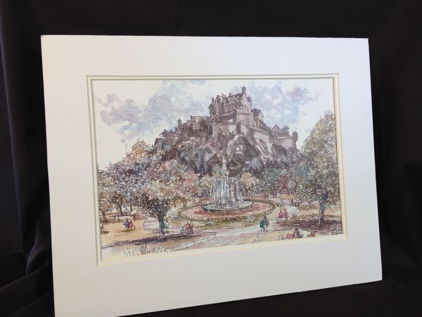 Frank Watson - Edinburgh Castle A3 Hand Finished Print