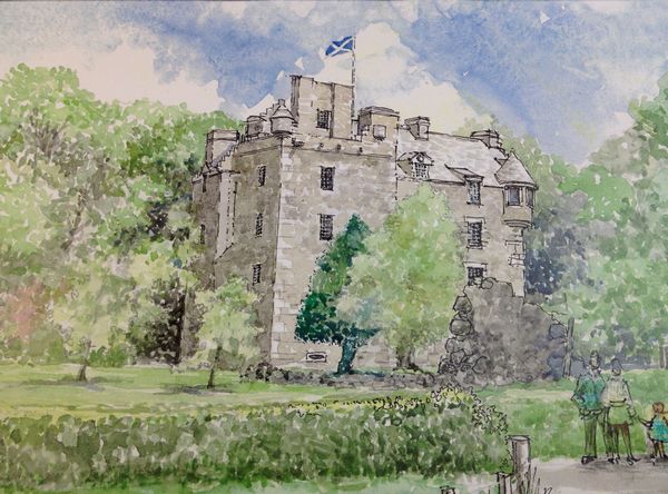 Frank Watson - Elcho Castle,Tayside A3 Hand Finished Print