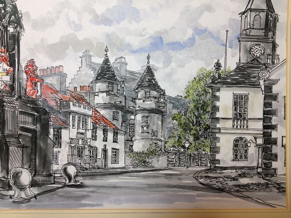 Frank Watson - Falkland Palace, Fife - A3 Hand Finished Print