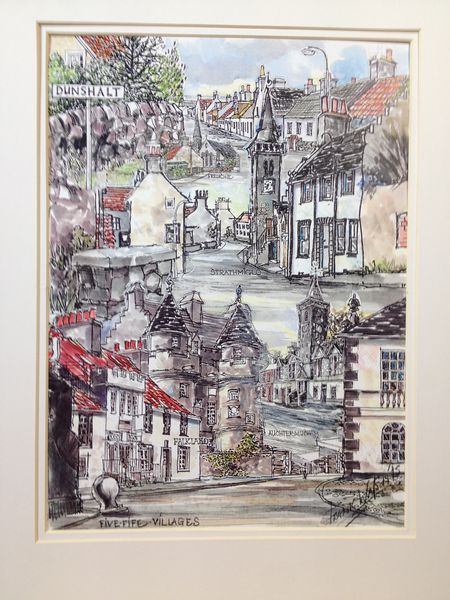 Frank Watson - Five Villages in Fife Composite - A4 Hand Finished Print