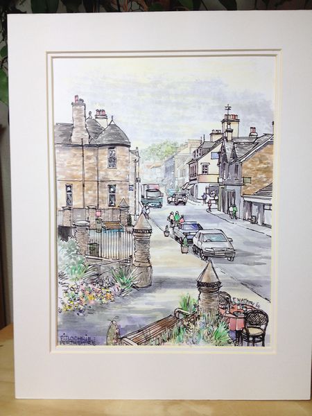 Frank Watson - Pitlochry High Street - A3 Hand Finished Print