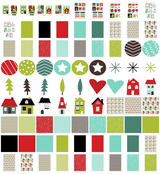 Set 01 Stunning Christmas Creations - <b>Christmas Homes</b> - 81 Pages to Download