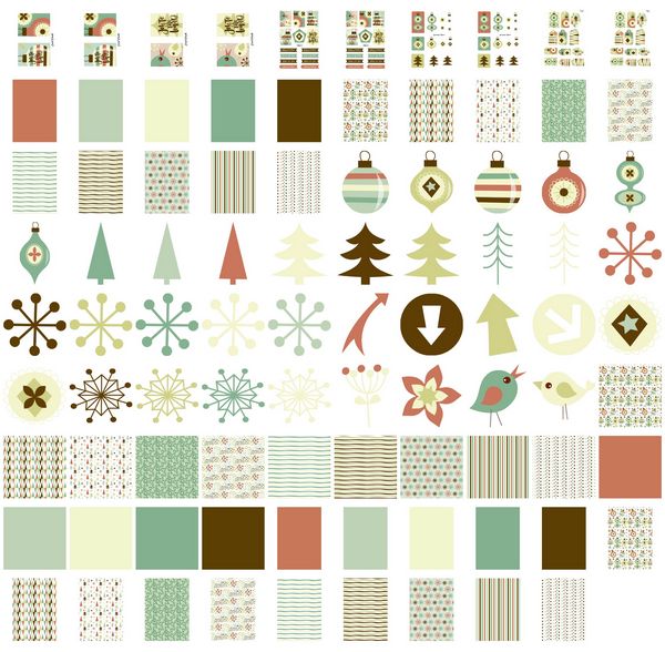 Set 03 Stunning Christmas Creations - <b>Christmas Baubles and Birds</b> - 99 Pages to Download
